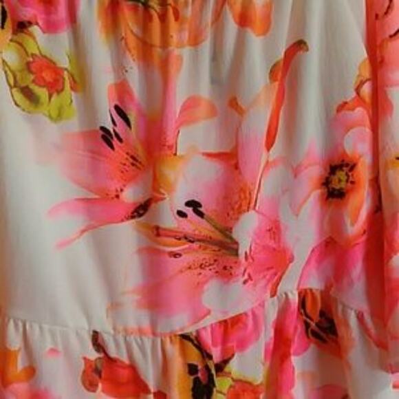 Pink Paparatzi Couture ruffle hem hi-lo sz S - Picture 3 of 7
